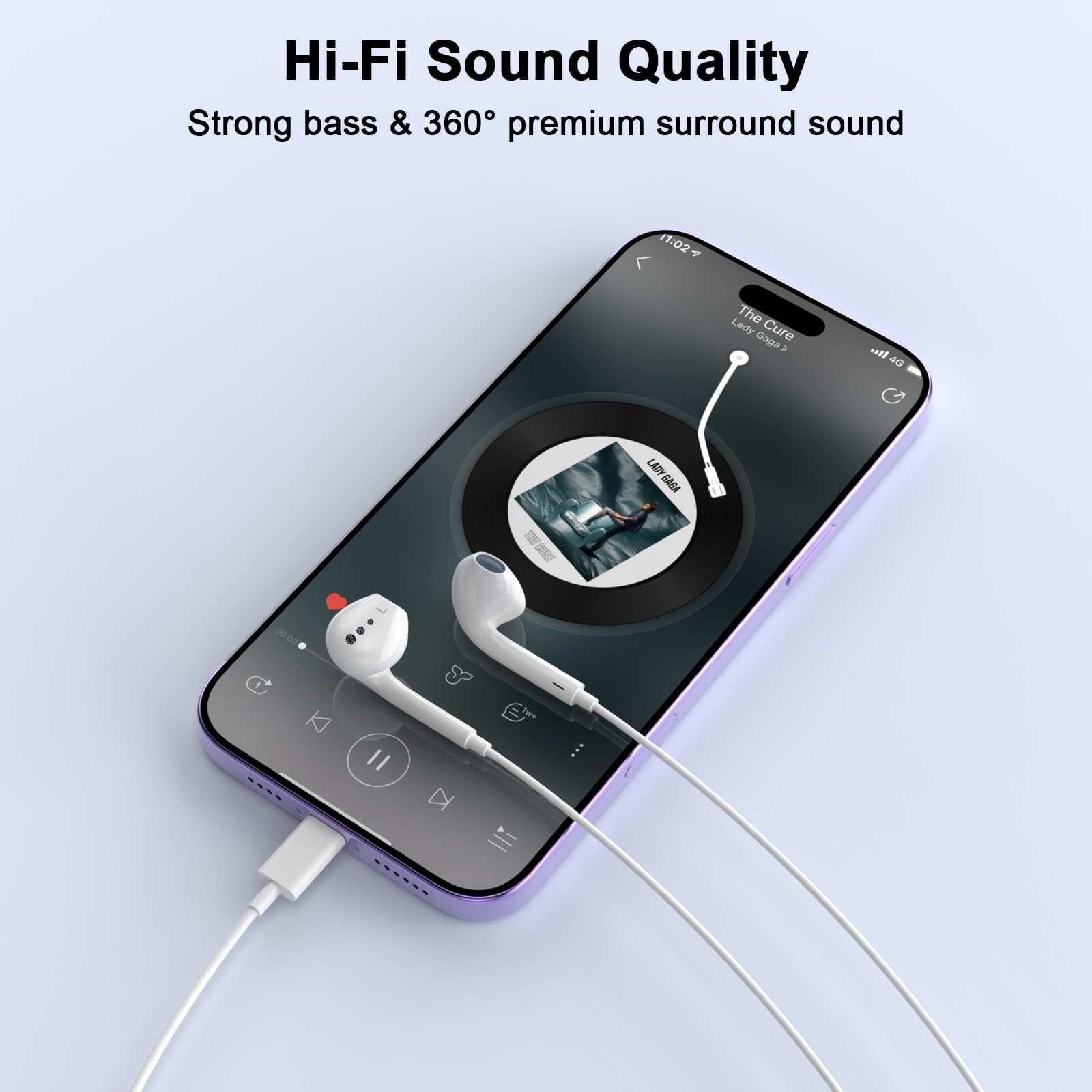 Amazon.co.jp: [Apple MFi認証] iPhoneイヤホン用有線ヘッドフォン
